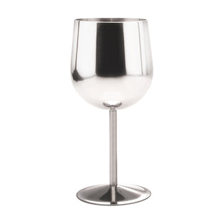 Stainless Steel Wine Goblet - Set of 2