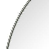 Bellvue Round Mirror - Shinny Steel