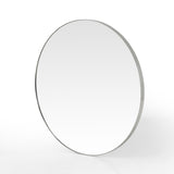 Bellvue Round Mirror - Shinny Steel