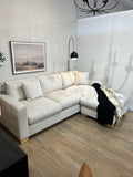 Retreat Sofa Chaise with Reversible Ottoman - Hudson Pearl