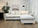 Retreat Sofa Chaise with Reversible Ottoman - Hudson Pearl