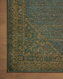 Mona Rug - Aqua/Wheat