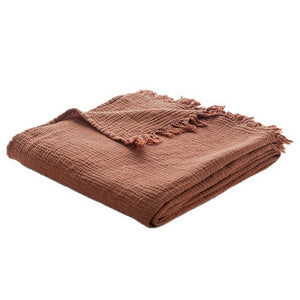 Muslin Throw - Brown