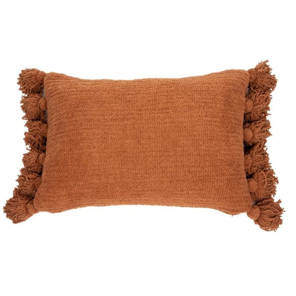 Paddington Oblong Chenille Decorative Pillow - Terracotta