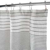 Harmony Woven Shower Curtain - White/Grey