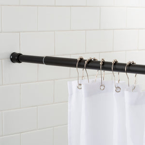 Adjustable Shower Curtain Rod - Black – Sentiments Home & Design