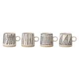 Embossed Stoneware Mug - Four Styles
