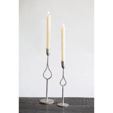 Hand-forged Iron Taper Candle Holders - Two Sizes