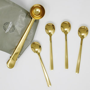 Gold Espresso Spoons Set