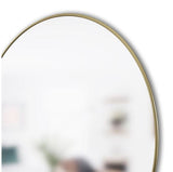 34" Round Hubba Mirror - Brass