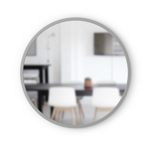 24" Round Hub Mirror - Grey